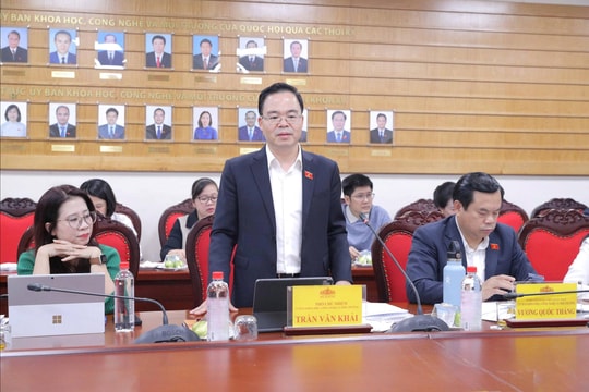 Thường trực Ủy ban Khoa học, Công nghệ và Môi trường làm việc với Bộ Xây dựng