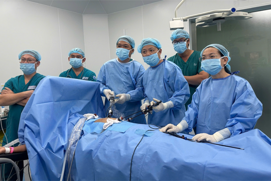 Ca mổ viêm ruột thừa thành công đầu tiên tại Cần Giờ