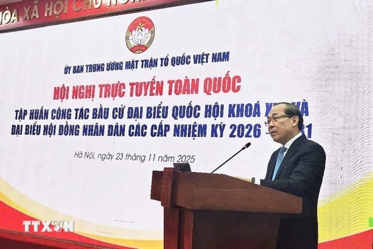 Tập huấn công tác bầu cử đại biểu Quốc hội khóa XVI và đại biểu HĐND các cấp