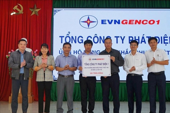 EVNGENCO1 ủng hộ tỉnh Lâm Đồng khắc phục thiệt hại do mưa lũ gây ra