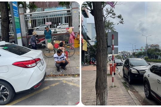 TP. Cần Thơ: Nhiều tài xế dừng, đỗ xe máy, ô tô tại trạm xe buýt