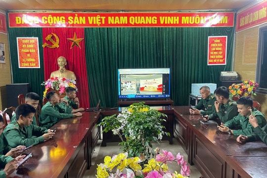 Thi tìm hiểu 80 năm Quốc hội Việt Nam: Đợt sinh hoạt chính trị quan trọng của tuổi trẻ Đồn Biên phòng Nậm Nhừ