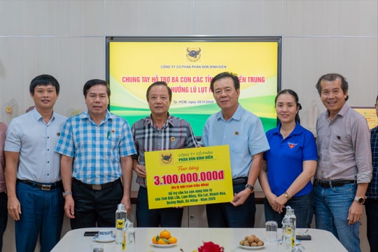 Bình Điền triển khai gói hỗ trợ khẩn cấp 3,1 tỷ đồng hướng về vùng lũ Nam Trung Bộ