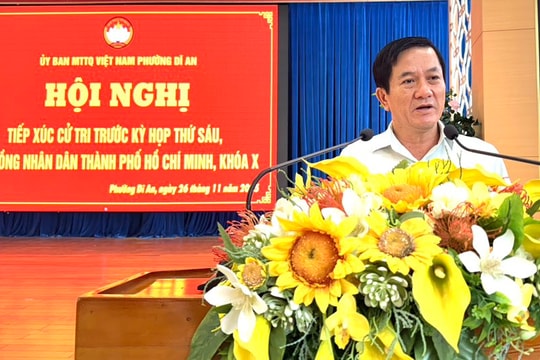 TP. Hồ Chí Minh: Cử tri kiến nghị nhiều vấn đề an sinh xã hội, hạ tầng giao thông