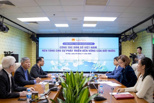 Chương trình giao lưu "Công tác Dân số Việt Nam - Nền tảng cho sự phát triển bền vững của đất nước"