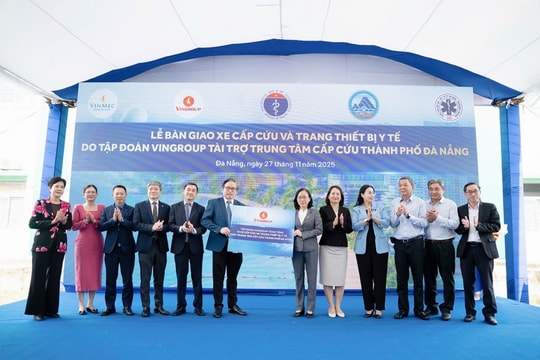 Vingroup hỗ trợ Đà Nẵng nâng tầm mạng lưới cấp cứu miền Trung