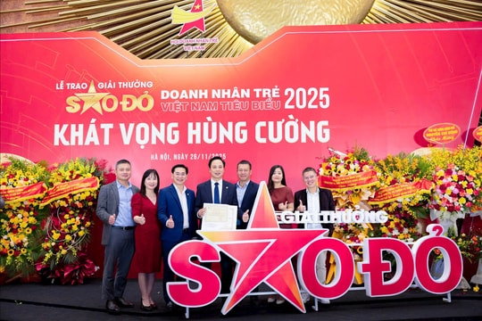 UDIC: Tổng Giám đốc Nguyễn Văn Luyến vinh danh Sao đỏ - Doanh nhân trẻ tiêu biểu 2025