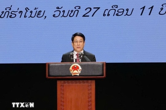 Chủ tịch nước Lương Cường dự Lễ kỷ niệm 50 năm Quốc khánh nước Cộng hòa Dân chủ Nhân dân Lào