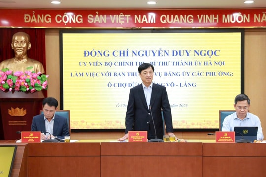 Bí thư Thành ủy Hà Nội Nguyễn Duy Ngọc: Mọi việc phải có tên, có người phụ trách, có thời gian hoàn thành