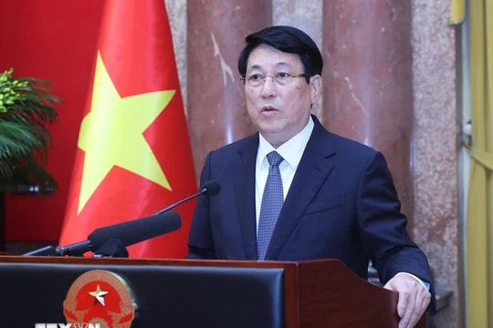 Điện của Chủ tịch nước Lương Cường nhân Ngày quốc tế đoàn kết với nhân dân Palestine