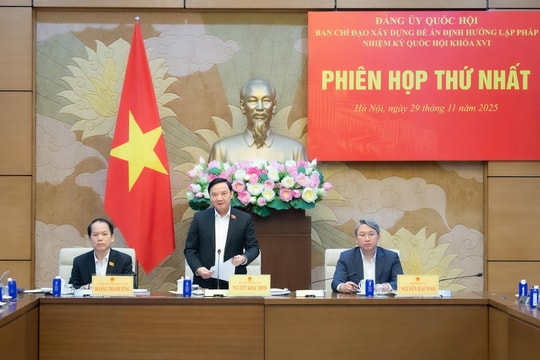Phó Chủ tịch Quốc hội Nguyễn Khắc Định chủ trì Phiên họp thứ nhất Ban Chỉ đạo Xây dựng Đề án Định hướng lập pháp nhiệm kỳ Quốc hội Khóa XVI