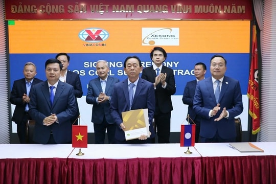 TKV ký hợp đồng mua bán than với các đối tác của Lào