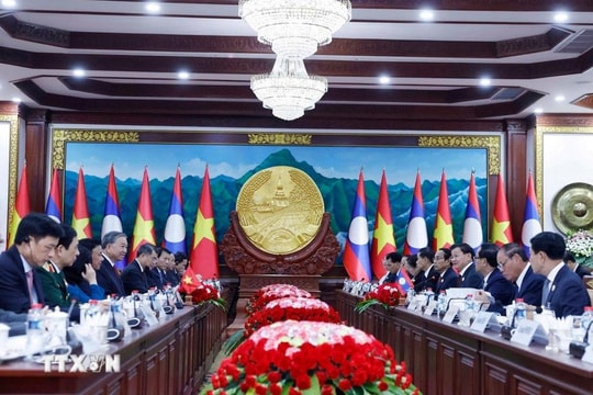 Tổng Bí thư Tô Lâm hội đàm với Tổng Bí thư, Chủ tịch nước Lào Thongloun Sisoulith