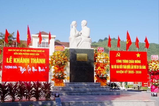 Nghệ An: Khánh thành tượng đài "Nghe lời non nước"
