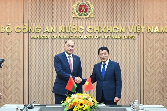Mở rộng không gian hợp tác giữa Bộ Công an Việt Nam và Hội đồng An ninh Belarus