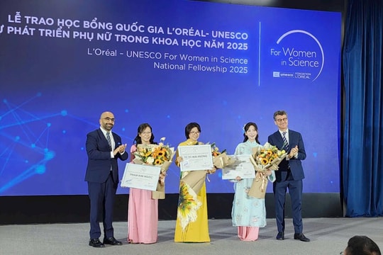 Trao học bổng quốc gia L'Oréal - UNESCO cho b a nhà khoa học nữ Việt Nam