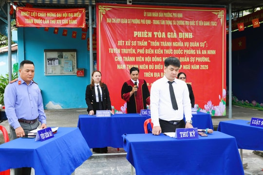 TP. Hồ Chí Minh: Nâng cao ý thức chấp hành nghĩa vụ quân sự qua phiên tòa giả định