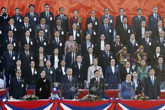 Tổng Bí thư Tô Lâm dự Lễ kỷ niệm 50 năm Quốc khánh Lào