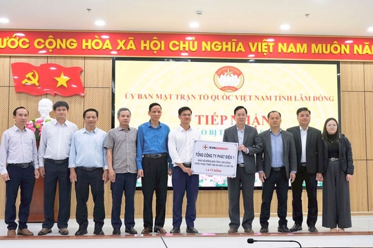 EVNGENCO1 ủng hộ đồng bào Tây Nguyên khắc phục hậu quả mưa lũ
