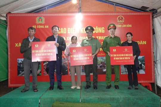 Thần tốc triển khai “Chiến dịch Quang Trung”, xây dựng nhiều căn nhà mới cho người dân tại Lâm Đồng