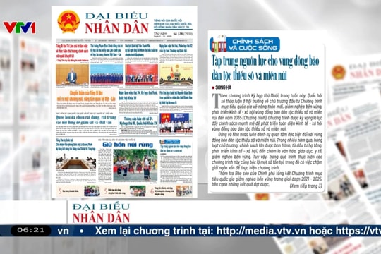 Điểm báo VTV1: Tập trung nguồn lực cho vùng đồng bào dân tộc thiểu số và miền núi