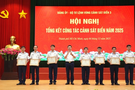 Vùng Cảnh sát biển 3 giữ vững chủ quyền, nâng cao hiệu quả thực thi pháp luật trên biển