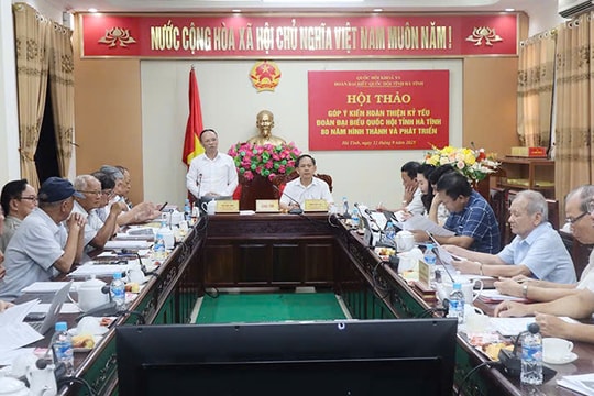 Đoàn ĐBQH tỉnh Hà Tĩnh – 80 năm hình thành và phát triển
