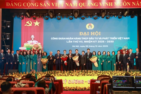 Công đoàn BIDV tổ chức thành công Đại hội đại biểu lần thứ VII, nhiệm kỳ 2025 - 2030