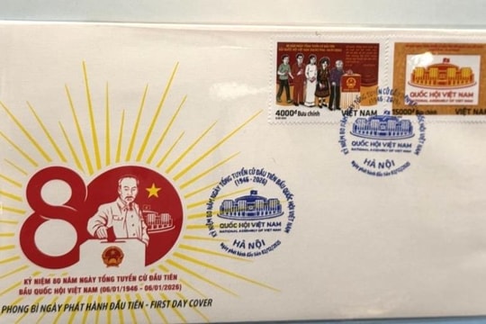 Bộ tem kỷ niệm 80 năm Quốc hội Việt Nam: Ý nghĩa biểu tượng lớn