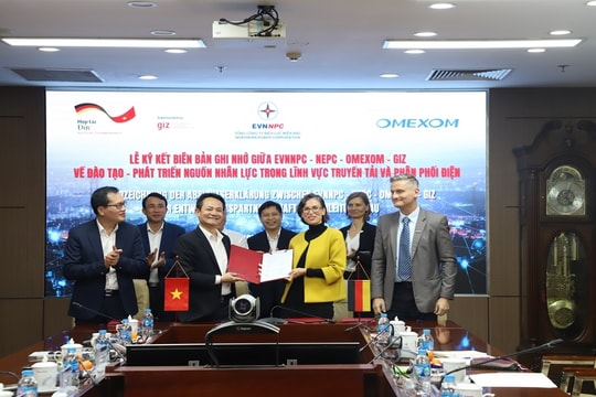 EVNNPC ký kết MOU hợp tác quốc tế với Omexom và Giz – nâng cao chất lượng nguồn nhân lực kỹ thuật ngành điện