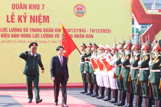 Chủ tịch nước Lương Cường: Quân khu 7 tiếp tục thực hiện 5 nhiệm vụ trọng tâm