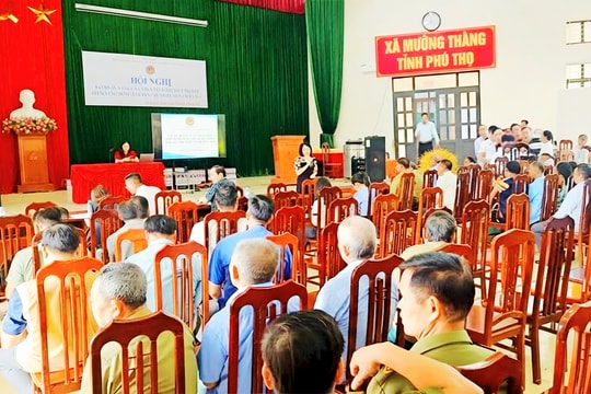 Phát huy vai trò trợ giúp pháp lý của người có uy tín tại Mường Thàng, Phú Thọ