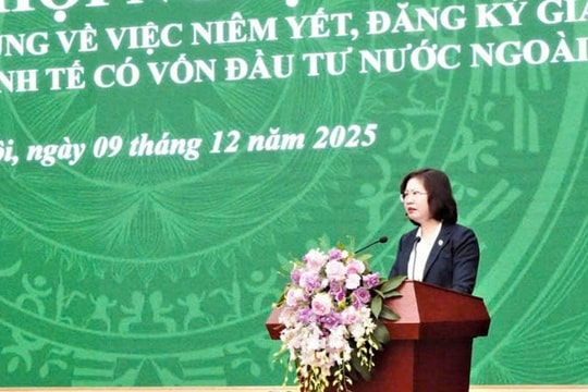 Hội nghị phổ biến một số nội dung về niêm yết, đăng ký giao dịch của tổ chức kinh tế có vốn đầu tư nước ngoài