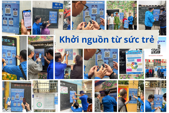 Khởi nguồn từ sức trẻ: Đoàn phường Ba Đình tham mưu công trình "Bảng tin số" phục vụ nhân dân
