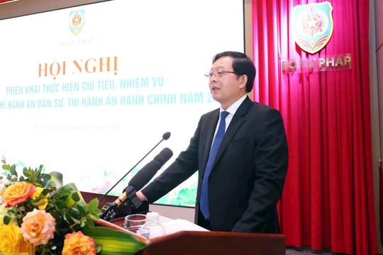 Phó Thủ tướng Hồ Quốc Dũng dự Hội nghị triển khai công tác thi hành án dân sự, hành chính năm 2026