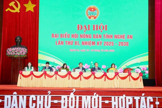 Khai mạc Đại hội Đại biểu Hội Nông dân tỉnh Nghệ An lần thứ XI, nhiệm kỳ 2025 - 2030