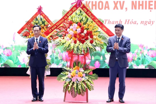 Phó Chủ tịch Quốc hội Vũ Hồng Thanh dự gặp mặt các thế hệ đại biểu Quốc hội tỉnh Thanh Hóa