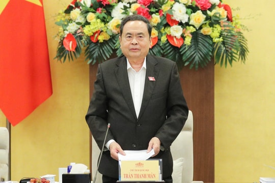Chủ tịch Quốc hội Trần Thanh Mẫn chủ trì họp giao ban với các cơ quan của Quốc hội