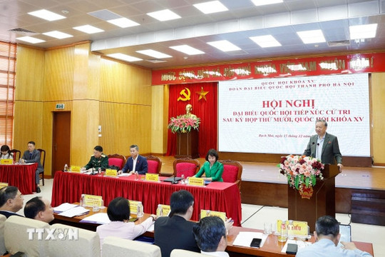 Tổng Bí thư Tô Lâm tiếp xúc cử tri Hà Nội và Hưng Yên