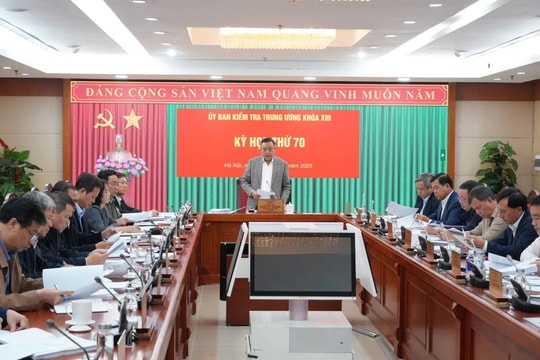 Ủy ban Kiểm tra Trung ương họp Kỳ thứ 70