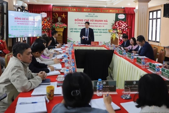 Thứ trưởng Thường trực Bộ Y tế Vũ Mạnh Hà: Viện Dược liệu cần đổi mới, chuyên sâu, trọng điểm, hiệu quả