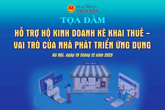 Sắp diễn ra tọa đàm “Hỗ trợ hộ kinh doanh kê khai thuế - vai trò của nhà phát triển ứng dụng”