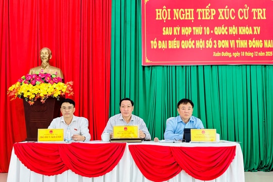 Đoàn ĐBQH tỉnh Đồng Nai tiếp xúc cử tri xã Xuân Đường