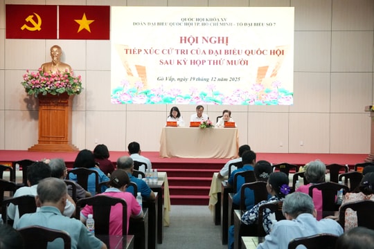Đoàn ĐBQH TP. Hồ Chí Minh tiếp xúc cử tri 6 phường