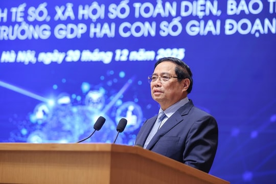 Thủ tướng Phạm Minh Chính: Kinh tế số là động lực, xã hội số là nền tảng, con người là trung tâm