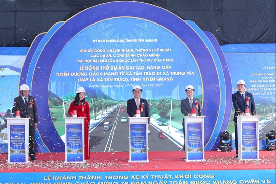 Khánh thành công trình bảo tồn, tôn tạo Khu di tích Ban Thường trực Quốc hội tại Tuyên Quang