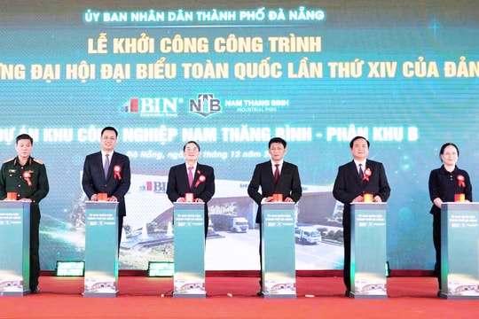 Phó Chủ tịch Quốc hội Nguyễn Đức Hải dự Lễ khởi công dự án xây dựng và kinh doanh kết cấu hạ tầng tại Đà Nẵng