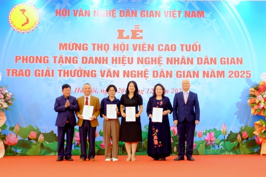 49 công trình tiêu biểu được trao Giải thưởng Văn nghệ dân gian năm 2025