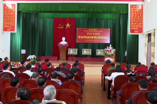 Quan tâm giải quyết thấu đáo kiến nghị của cử tri
