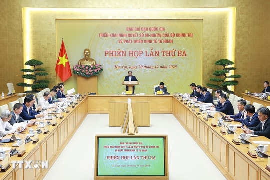Thủ tướng Phạm Minh Chính chủ trì Phiên họp thứ 3 của Ban Chỉ đạo phát triển kinh tế tư nhân